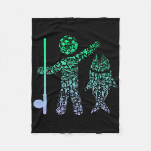 Visicoon voor visser jongens vissen fleece deken