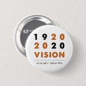Visie 2020 in Pin Ronde Button 5,7 Cm (Voorkant /achterkant)