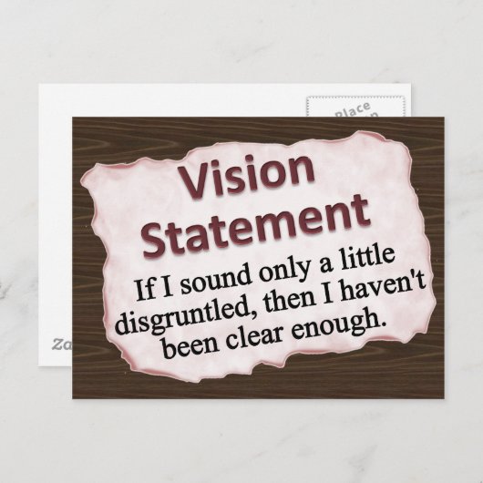 Visie  briefkaart (Voorkant / Achterkant)