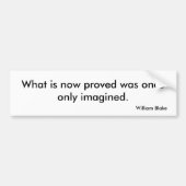 Visie-Bumpersticker Bumpersticker (Voorkant)