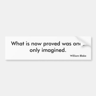 Visie-Bumpersticker Bumpersticker