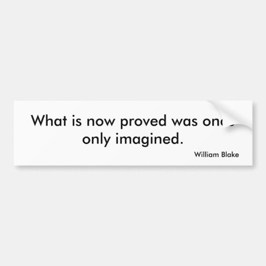 Visie-Bumpersticker Bumpersticker (Voorkant)