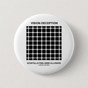 Visie-deceptatie-scintillatiefrasterverlichting Ronde Button 5,7 Cm