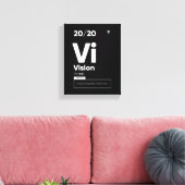 Visie Definitie | Motiverende Poster Canvas Afdruk (Insitu (Woonkamer))