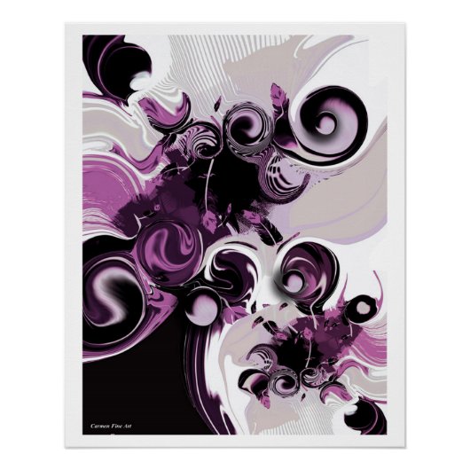 "Visie en Sentiment", Glanzend Poster (Voorkant)