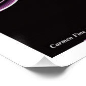 "Visie en Sentiment", Glanzend Poster (Hoek)