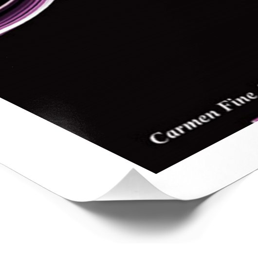 "Visie en Sentiment", Glanzend Poster (Hoek)