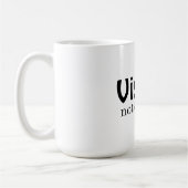 Visie, geen witte deling koffiemok (Links)
