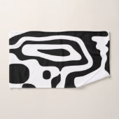 Visie Grip: Abstract Zwart & Wit Bad Handdoek (Handdoek)