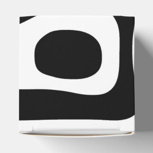 Visie Grip: Abstract Zwart & Wit Bedankdoosjes (Bovenkant)
