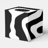 Visie Grip: Abstract Zwart & Wit Bedankdoosjes (Achterkant)