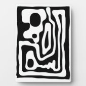 Visie Grip: Abstract Zwart & Wit Fotoplaat (voorkant)