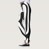 Visie Grip: Abstract Zwart & Wit Leggings (Links)
