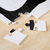 Visie Grip: Abstract Zwart & Wit Legpuzzel (Zijkant)