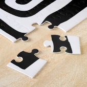 Visie Grip: Abstract Zwart & Wit Legpuzzel (Zijkant)