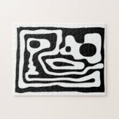 Visie Grip: Abstract Zwart & Wit Legpuzzel (Horizontaal)