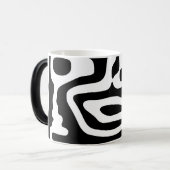 Visie Grip: Abstract Zwart & Wit Magische Mok (Voorkant links)