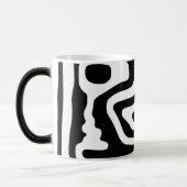 Visie Grip: Abstract Zwart & Wit Magische Mok (Links)