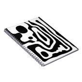 Visie Grip: Abstract Zwart & Wit Notitieboek (Rechterzijde)