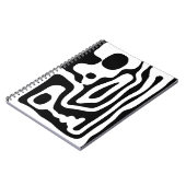 Visie Grip: Abstract Zwart & Wit Notitieboek (Linkerzijde)