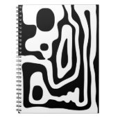 Visie Grip: Abstract Zwart & Wit Notitieboek (Voorkant)