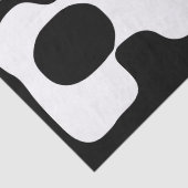 Visie Grip: Abstract Zwart & Wit Tissuepapier (Detail)