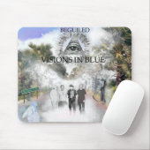 Visie in Blue Mousepad Muismat (Met muis)