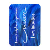 "Visie" Indigo Eye Chakra Inspiring Words Magnets Magneet (Verticaal)