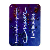"Visie" Indigo Eye Chakra Inspiring Words Magnets Magneet (Verticaal)