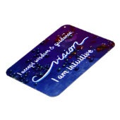 "Visie" Indigo Eye Chakra Inspiring Words Magnets Magneet (Linkerzijde)