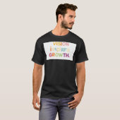 "Visie inspireert groei" T-shirt (Voorkant volledig)