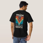 Visie inspireert groei t-shirt (Achterkant volledig)