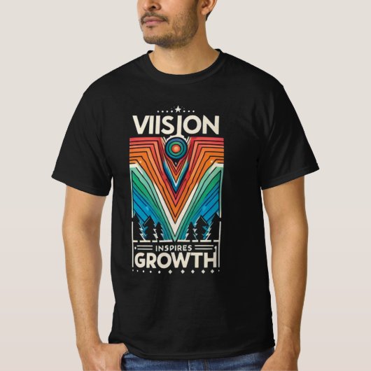 Visie inspireert groei t-shirt (Voorkant)