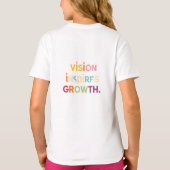 "Visie inspireert groei" T-shirt (Achterkant)