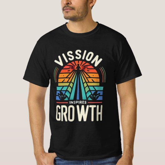 Visie inspireert groei t-shirt (Voorkant)
