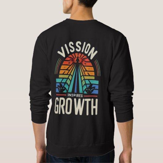 Visie inspireert groei trui (Achterkant)