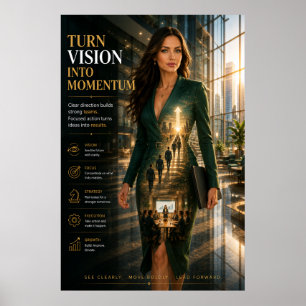 Visie omzetten in momentum – Executive Poster