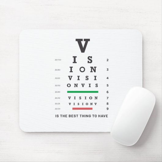 Visie-oogdiagram Muismat (Met muis)