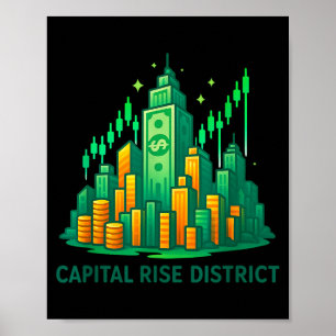 Visie op Capital Rise District-markt Poster