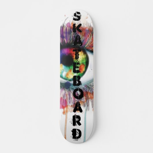 visie op de couleur persoonlijk skateboard (Voorkant)