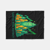 Visie op de markt van het Capital Rise District Fleece Deken (Voorkant (Horizontaal))