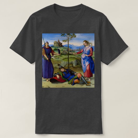 Visie op een Knight Raphael T-shirt (Design voorkant)