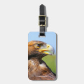 Visie op een mooie jonge Golden Eagle Bagagelabel (Voorkant verticaal)
