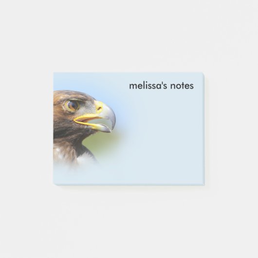 Visie op een mooie jonge Golden Eagle Post-it® Notes (Voorkant)