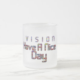 visie op een Nice-dag en een 'Beter Nacht' Matglas Koffiemok