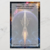 Visie op het fractale vliegveld briefpapier (Voorkant)