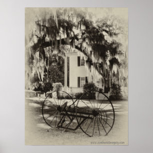 Visie op het oude Zuid-poster Poster