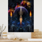 Visie op het Poster van de kunstwand van het vlieg (Keuken)