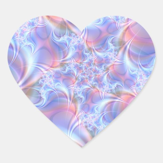 Visie op sensetive Joy Artistic Heart Sticker (Voorkant)