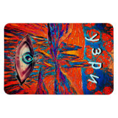 Visie. Uitdrukkelijke Rozen in de lucht Magneet (Horizontaal)